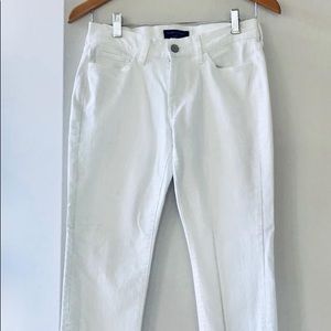 Banana Republic Skinny Fit White Denim 27